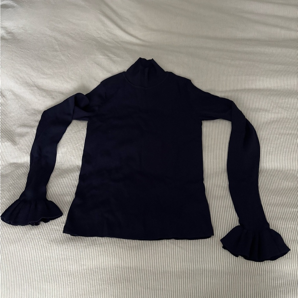 COS Crewneck Frill Sleeve Top sz S - Picture 7 of 8